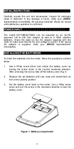 Preview for 4 page of JENCO 6377BEU Operation Manual