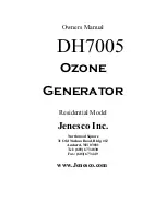 Preview for 1 page of JENESCO DH7005 Owner'S Manual