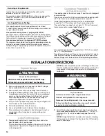 Предварительный просмотр 10 страницы Jenn-Air 30"GAS DOWNDRAFT SLIDE-IN Installation Instructions Manual