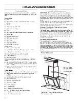 Preview for 4 page of Jenn-Air 32" Installation Instructions And Use & Care Manual