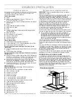 Предварительный просмотр 19 страницы Jenn-Air 36inch AND 42inch (91.4 CM AND 106.7 CM) ISLAND CANOPY RANGE... Use & Care Manual