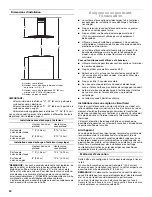 Предварительный просмотр 20 страницы Jenn-Air 36inch AND 42inch (91.4 CM AND 106.7 CM) ISLAND CANOPY RANGE... Use & Care Manual