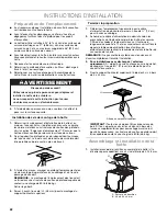 Предварительный просмотр 22 страницы Jenn-Air 36inch AND 42inch (91.4 CM AND 106.7 CM) ISLAND CANOPY RANGE... Use & Care Manual