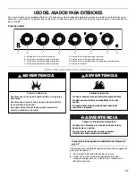 Preview for 47 page of Jenn-Air 720-0336B Installation Instructions And Use & Care Manual