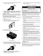 Предварительный просмотр 21 страницы Jenn-Air 720-0336C Installation Instructions And Use & Care Manual