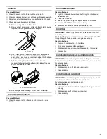 Предварительный просмотр 27 страницы Jenn-Air 720-0336C Installation Instructions And Use & Care Manual