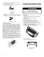 Предварительный просмотр 8 страницы Jenn-Air 720-0727 Installation Instructions And Use & Care Manual