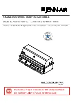 Предварительный просмотр 1 страницы Jenn-Air 750-0142 Manual