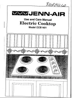 Preview for 1 page of Jenn-Air CCE1401 Use And Care Manual