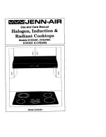 Preview for 1 page of Jenn-Air CCE3401 Use And Care Manual