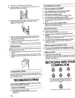 Preview for 10 page of Jenn-Air COMPACTORS Instructions Manual