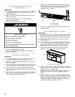 Предварительный просмотр 10 страницы Jenn-Air DOUBLE REFRIGERATOR DRAWERS Installation Manual