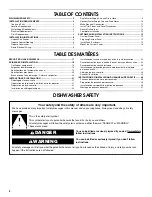 Preview for 2 page of Jenn-Air DRAWER DISHWASHER Installation Instructions Manual