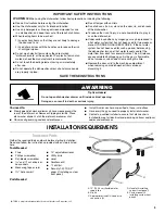 Preview for 3 page of Jenn-Air DRAWER DISHWASHER Installation Instructions Manual