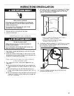 Preview for 21 page of Jenn-Air DRAWER DISHWASHER Installation Instructions Manual