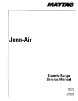 Jenn-Air Electric Range Service Manual preview