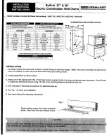 Предварительный просмотр 1 страницы Jenn-Air EXPRESSIONS WM30460 Installation Instructions