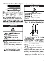 Предварительный просмотр 17 страницы Jenn-Air JB36NXFXLW Installation Manual