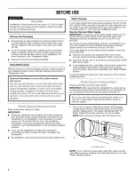 Предварительный просмотр 4 страницы Jenn-Air JB36NXFXLW01 Use & Care Manual