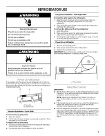 Предварительный просмотр 5 страницы Jenn-Air JB36NXFXLW01 Use & Care Manual