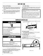 Предварительный просмотр 4 страницы Jenn-Air JB36SSFXLA Use & Care Manual