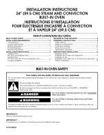 Jenn-Air JBS7524BS0 Installation Instructions Manual preview