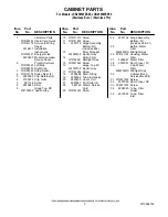 Предварительный просмотр 2 страницы Jenn-Air JCB2585WEP00 Parts List