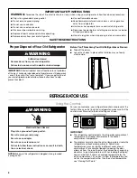 Предварительный просмотр 2 страницы Jenn-Air JCD2395WES User Instructions