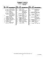 Предварительный просмотр 2 страницы Jenn-Air JCD2591WES00 Parts List