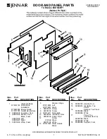 Jenn-Air JDB2150AWP1 Parts List preview