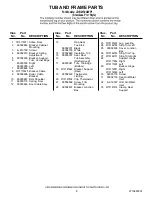 Preview for 8 page of Jenn-Air JDB2150AWP1 Parts List