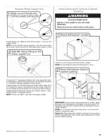 Preview for 19 page of Jenn-Air JDB8000AWB1 Installation Instructions Manual