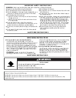 Предварительный просмотр 2 страницы Jenn-Air JDB9200CWS User Instructions