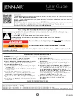 Preview for 1 page of Jenn-Air JDB9200CWX User Manual