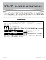 Jenn-Air JDB9600CWT User Instructions preview