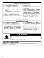 Preview for 2 page of Jenn-Air JDB9600CWT User Instructions