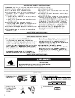 Preview for 2 page of Jenn-Air JDD4000AWS User Instructions