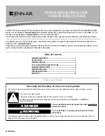 Preview for 1 page of Jenn-Air JDD4000AWX User Instructions