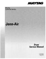 Предварительный просмотр 1 страницы Jenn-Air JDE1000 Service Manual