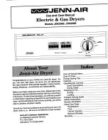 Jenn-Air JDE2000 Use And Care Manual preview