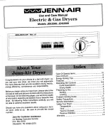 Preview for 2 page of Jenn-Air JDE2000 Use And Care Manual