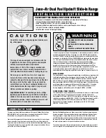 Preview for 2 page of Jenn-Air JDS8850BDB Installation Instructions Manual