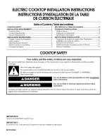 Preview for 1 page of Jenn-Air JEC3430BB00 Installation Instructions Manual