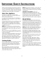 Preview for 3 page of Jenn-Air JED8430BD Use & Care Manual