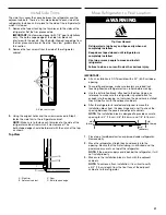 Предварительный просмотр 21 страницы Jenn-Air JF36NXFXDE Installation Manual