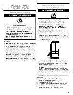 Предварительный просмотр 43 страницы Jenn-Air JF36NXFXDE Installation Manual