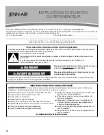 Предварительный просмотр 40 страницы Jenn-Air JFC2089BEM User Instructions