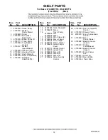 Preview for 12 page of Jenn-Air JFC2089HPF12 Parts List