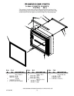 Preview for 13 page of Jenn-Air JFC2089HPF12 Parts List