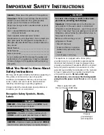 Preview for 2 page of Jenn-Air JFC2089HPR Use & Care Manual